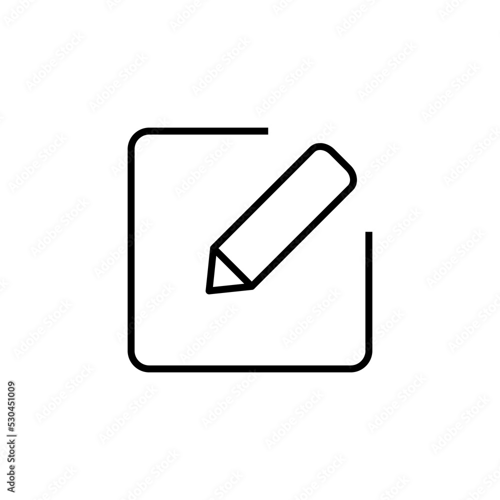 Edit icon vector for web and mobile app. edit document sign and symbol. edit text icon. pencil. sign up Edit icon vector for web and mobile app. edit document sign and symbol. edit text icon. pencil. sign up
