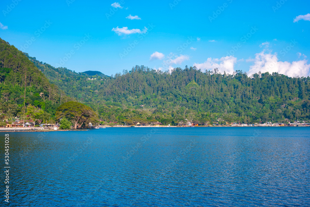 Ngebel Lake or Telaga Ngebel in Ponorogo, East Java, Indonesia