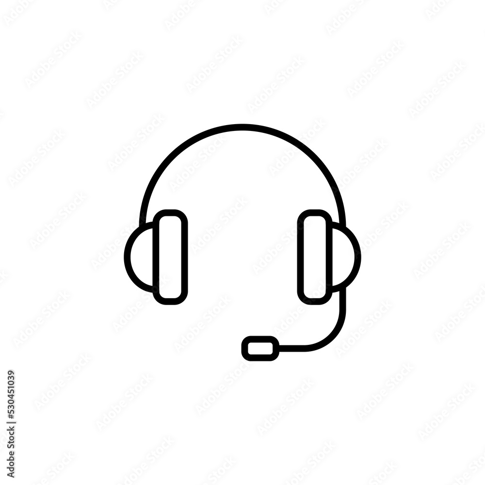 Headphone icon vector for web and mobile app. headphone sign and symbol Headphone icon vector for web and mobile app. headphone sign and symbol