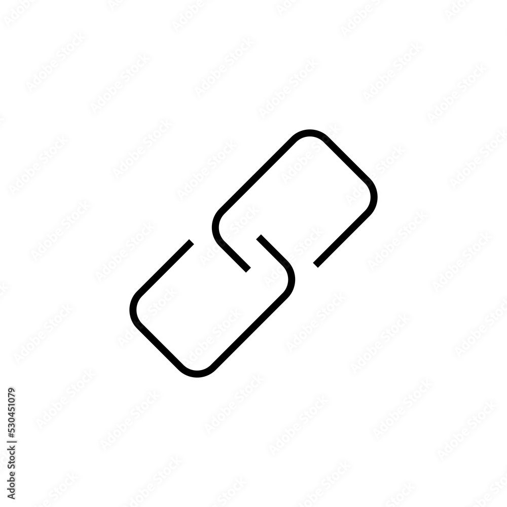 Link icon for web and mobile app. Hyperlink chain sign and symbol Link icon for web and mobile app. Hyperlink chain sign and symbol