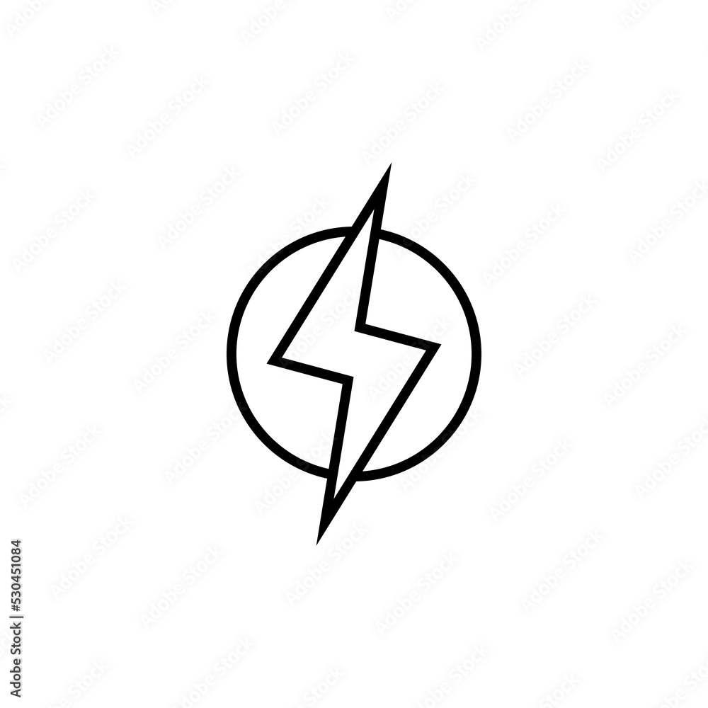 Lightning icon for web and mobile app. electric sign and symbol. power icon. energy sign Lightning icon for web and mobile app. electric sign and symbol. power icon. energy sign