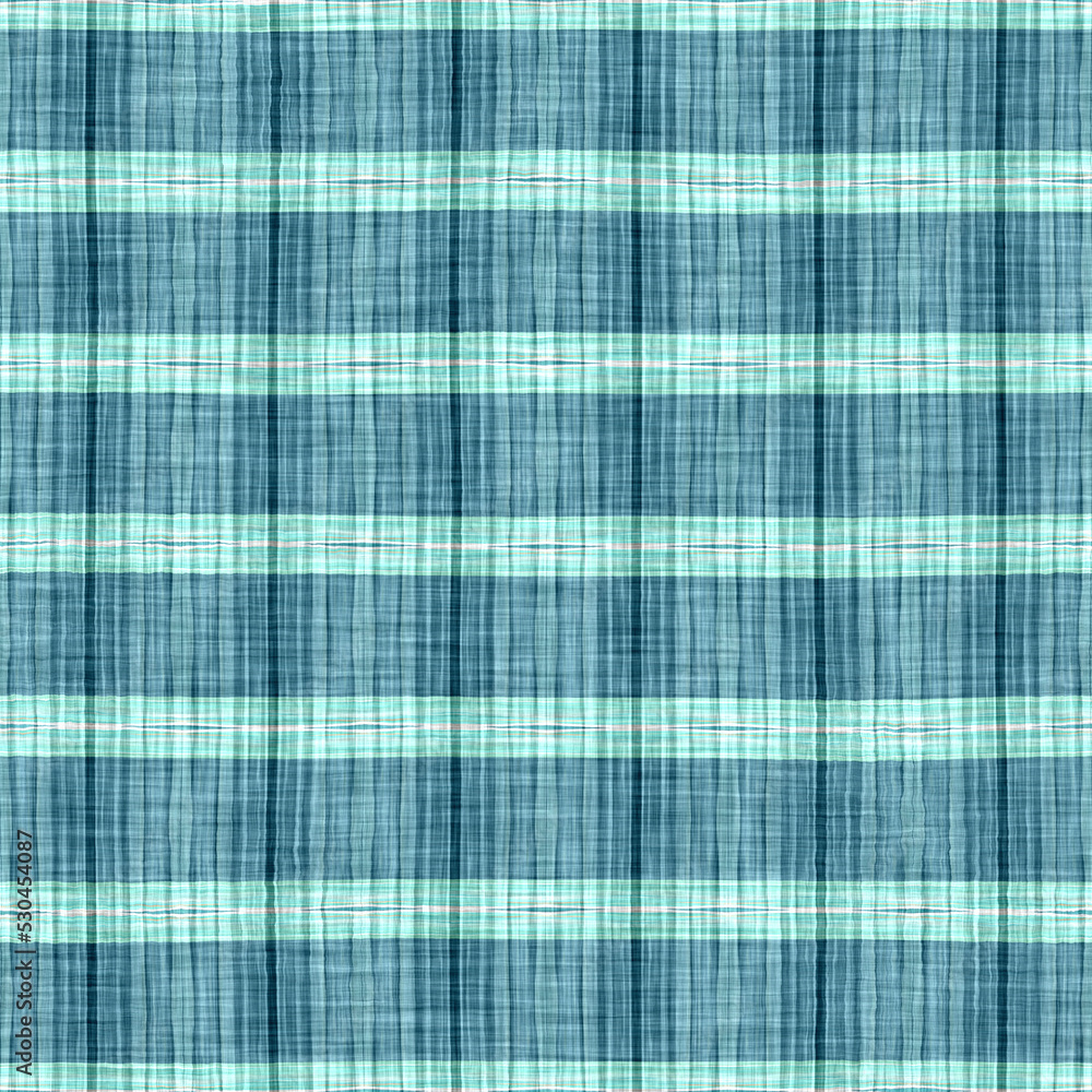 Teal rustic coastal beach house check fabric tile. Seamless sailor flannel textile gingham repeat swatch. Teal rustic coastal beach house check fabric tile. Seamless sailor flannel textile gingham repeat swatch.