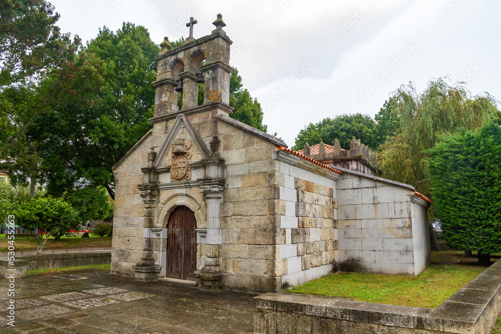 Chapel of the 18th century Hospital in Cangas de Morrazo. Pontevedra. Galicia. Spain 