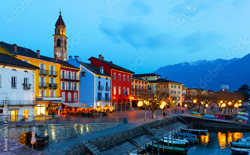 Townscape of Ascona, Switzerland Fototapeta