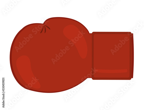 Vector illustration of a red boxing glove