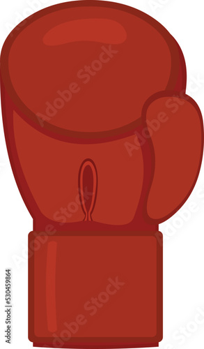Vector illustration of a red boxing glove