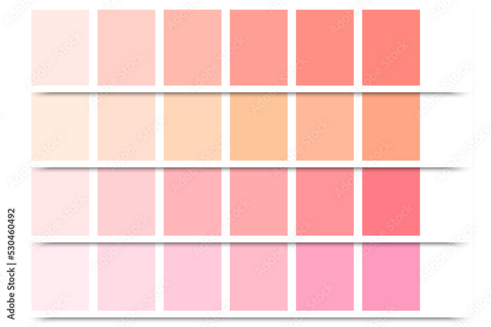 Pink palette. Color palette concept. Flyer design. Vector illustration.  stock image. Stock Vector | Adobe Stock
