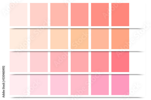 Pink palette. Color palette concept. Flyer design. Vector illustration. stock image.