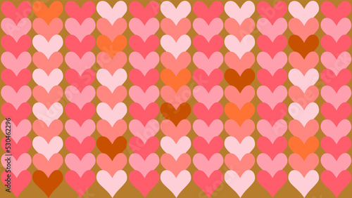Lovely pattern with hearts
