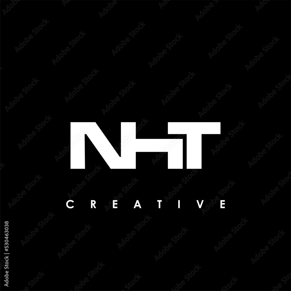 NHT Letter Initial Logo Design Template Vector Illustration