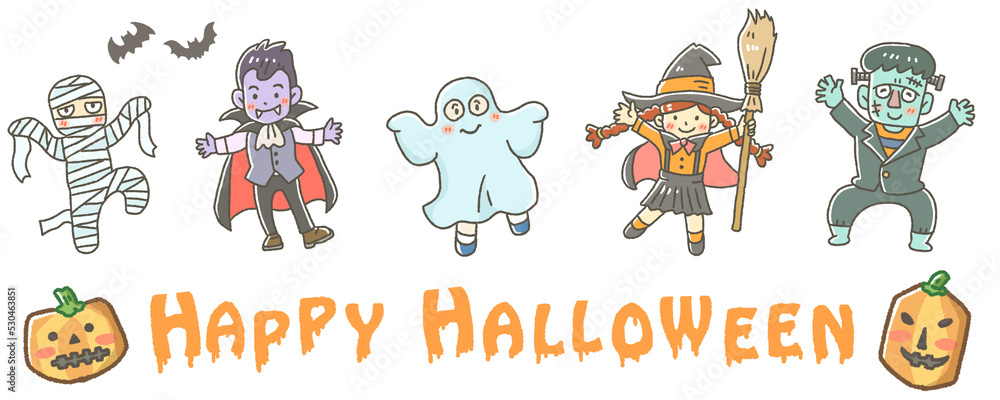 Fototapeta premium ハロウィン イラスト デザイン