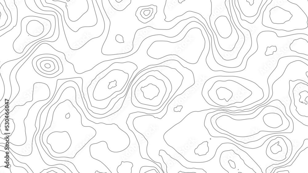 Topographic map background. Grid map. Contour. Vector illustration.