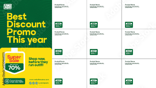 banner template design for product promotion media
