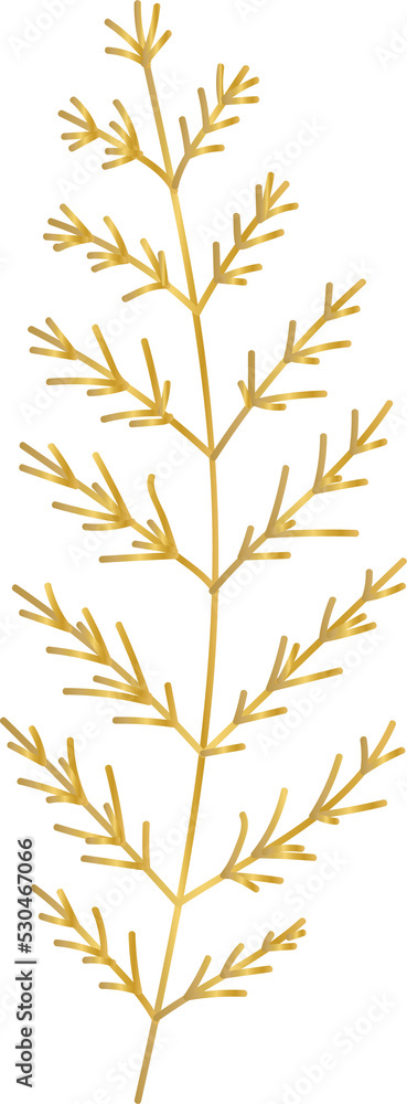 Golden Flower Leaf Golden Flower Leaf