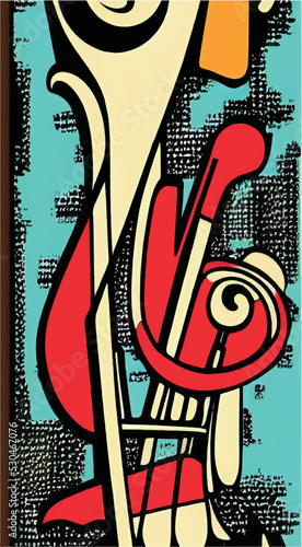 Saxophone Concert Poster Vector Illustration