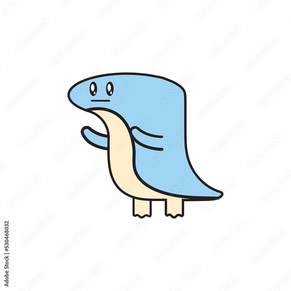 illustration vector graphic of cartoon dino. illustration vector graphic of cartoon dino.