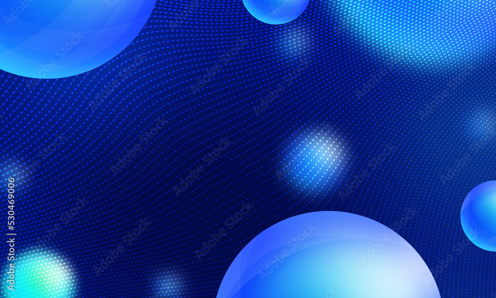 Blue curvilinear sphere has a neat background Blue curvilinear sphere has a neat background