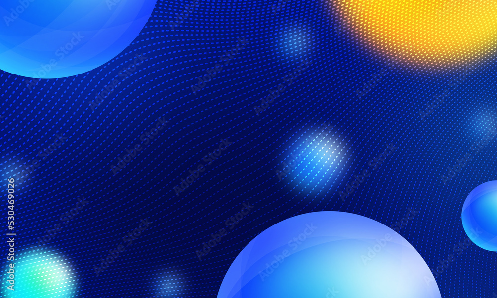 Blue curvilinear sphere has a neat background Blue curvilinear sphere has a neat background