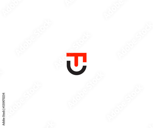FU, UF Letter Logo Vector Template Abstract Monogram Symbol