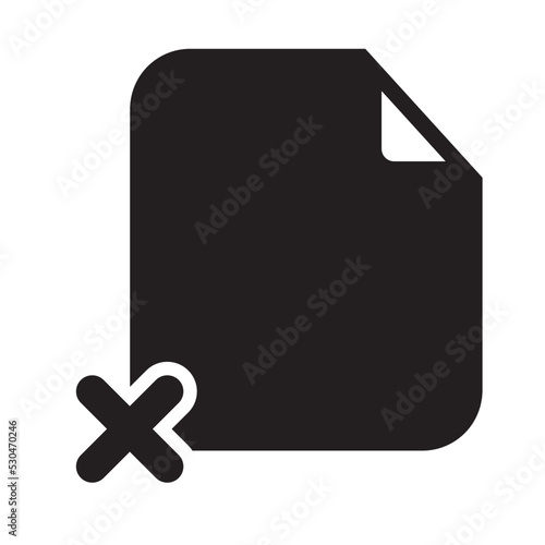 Broken Files Icon Solid Style