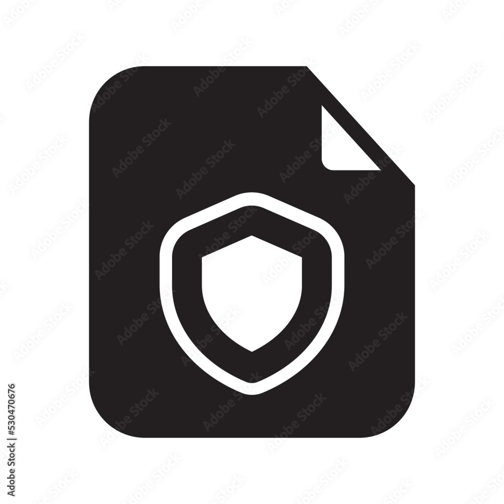 Secured Files Icon Solid Style Secured Files Icon Solid Style