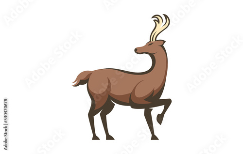 Brown Deer Logo Design Template