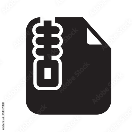 ZIP Files Icon Solid Style