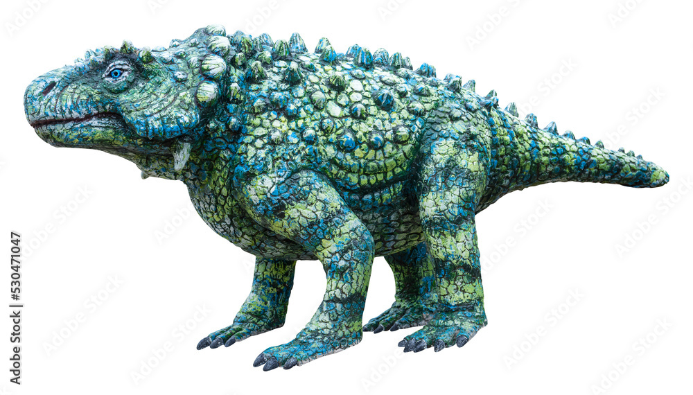 Naklejka premium Deltavjatia was a Pareiasauromorph Procolophonoid from the Tatarian stage of the Permian time period, 
