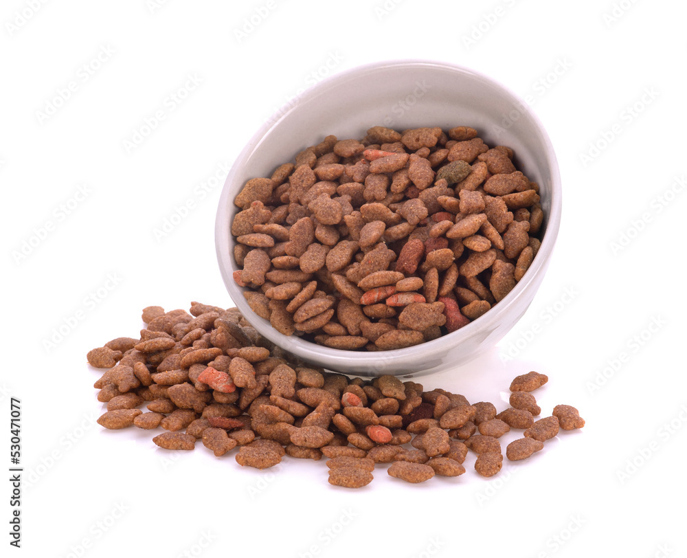 Fototapeta premium Cat food isolated on white background