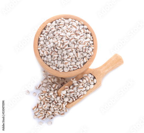 millet isolated on white background photo