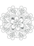 Forest flowers and leaves. Vector coloring book for adults and children. Hand-drawn illustration. Floral ornament is good for web, print, and stencil
Flowers Coloring Page 
