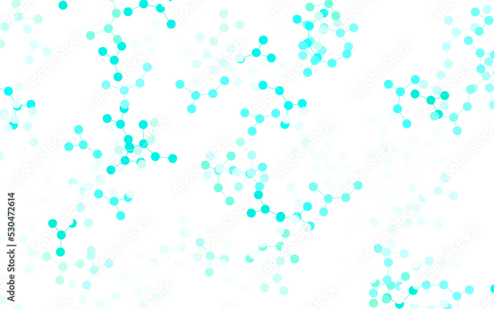 Obraz premium Light Green vector template with artificial intelligence structure.