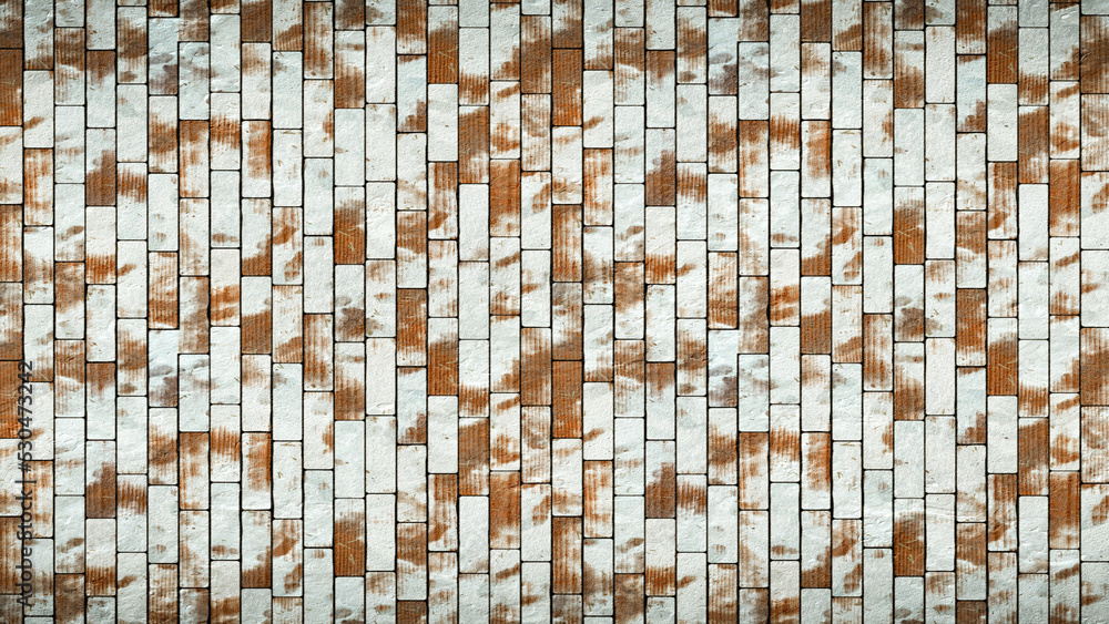 Fototapeta premium Wall brick background. Material grunge rocks texture.