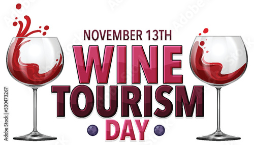 Wine Tourism Day Banner Design