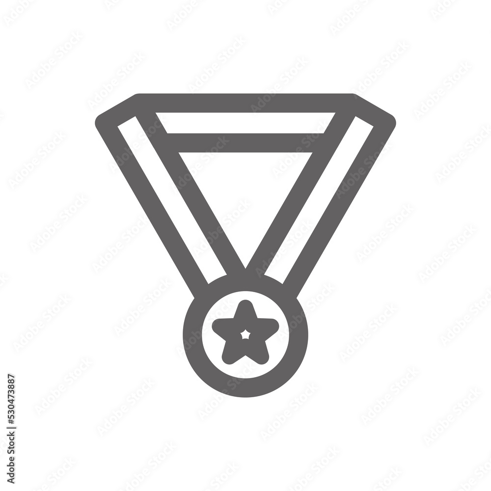 Medal icon. Perfect for education and school icon or user interface applications. vector sign and symbol Medal icon. Perfect for education and school icon or user interface applications. vector sign and symbol
