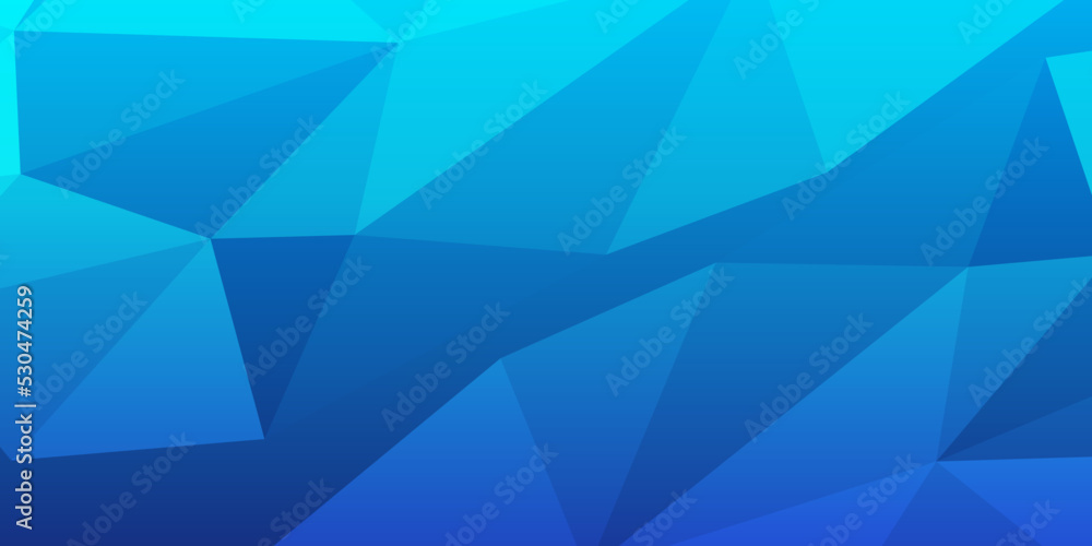 Obraz premium Abstract blue triangle background