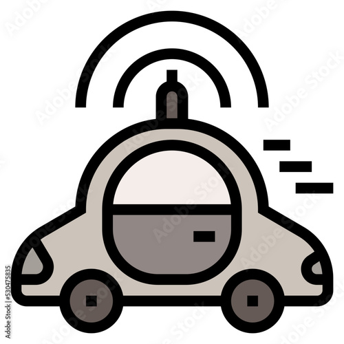 driverless car icon