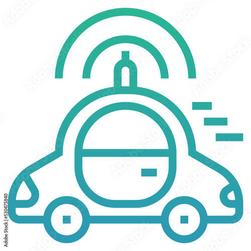 driverless car icon