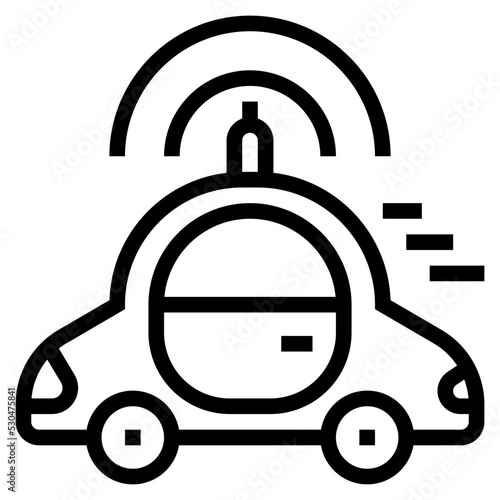 driverless car icon