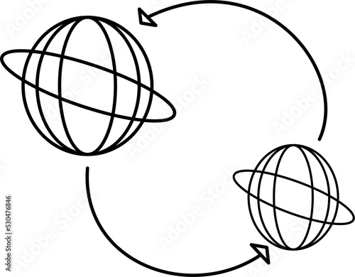 Element data Processing. Data Analysis Line Icons.