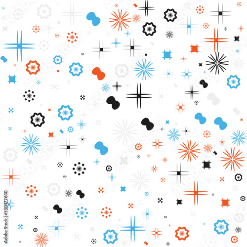 abstract geometric background pattern. seamless pattern design. shape based element vector pattern. beautiful design and modern pattern.