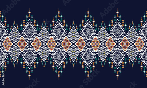 Geometric ethnic pattern for background,fabric,wrapping,clothing,wallpaper,Batik,carpet,embroidery style.