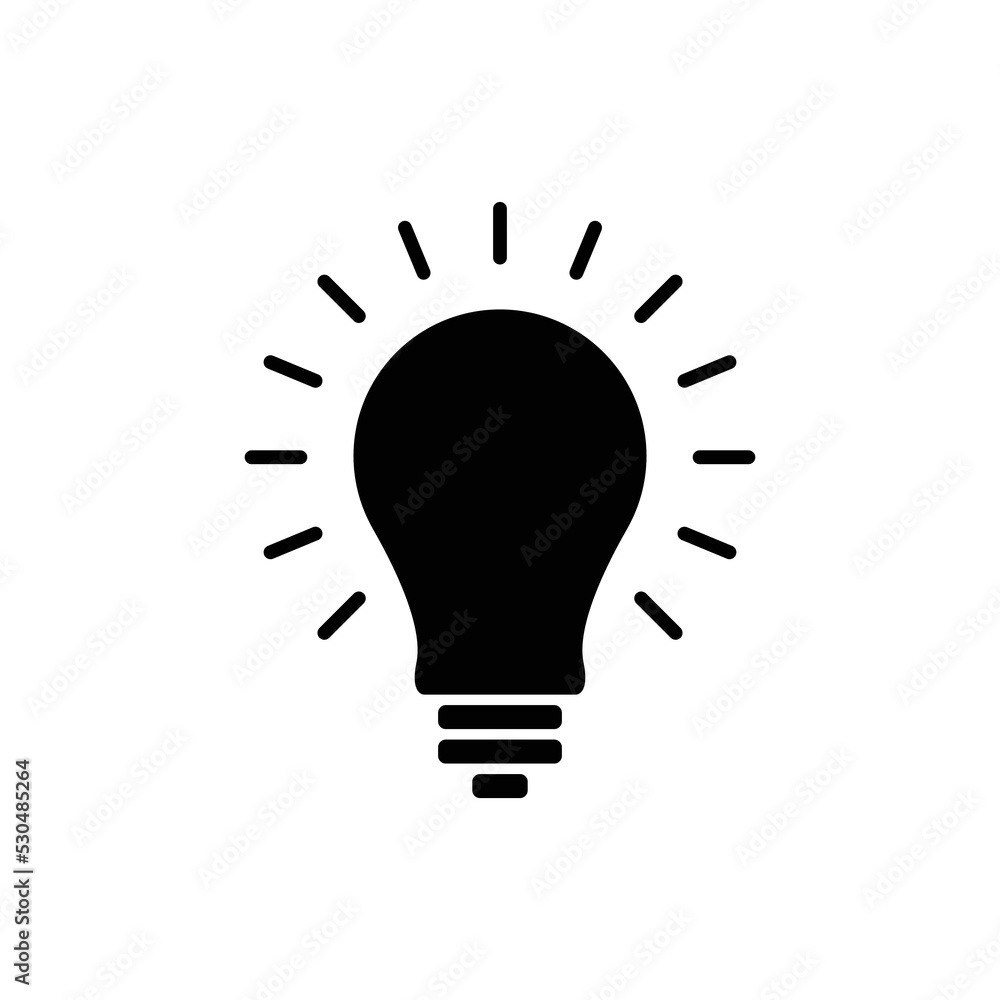 light bulb icon vector design minimalist light bulb icon vector design minimalist