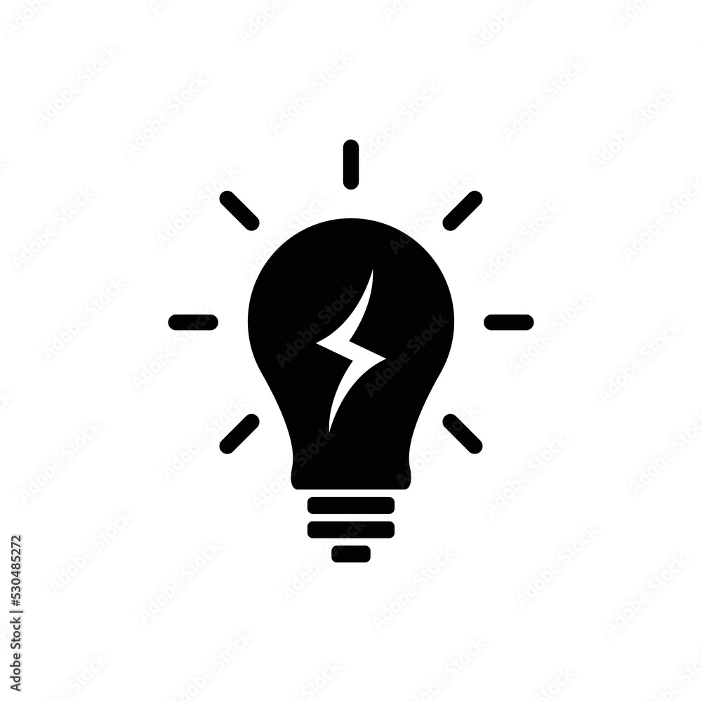 light bulb icon vector design minimalist light bulb icon vector design minimalist
