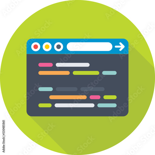 Coding Colored Vector Icon