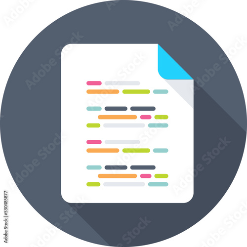 Coding Colored Vector Icon