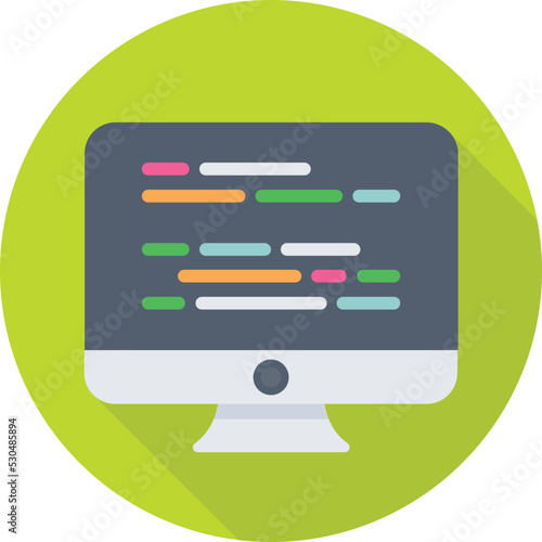 Coding Colored Vector Icon