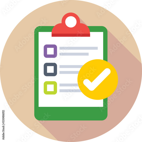 Task Complete Colored Vector Icon