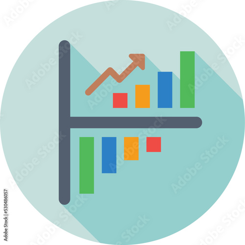 Growth Colored Vector Icon