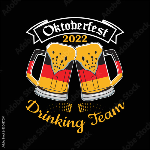 best happy octoberfest t shirt design vector beer